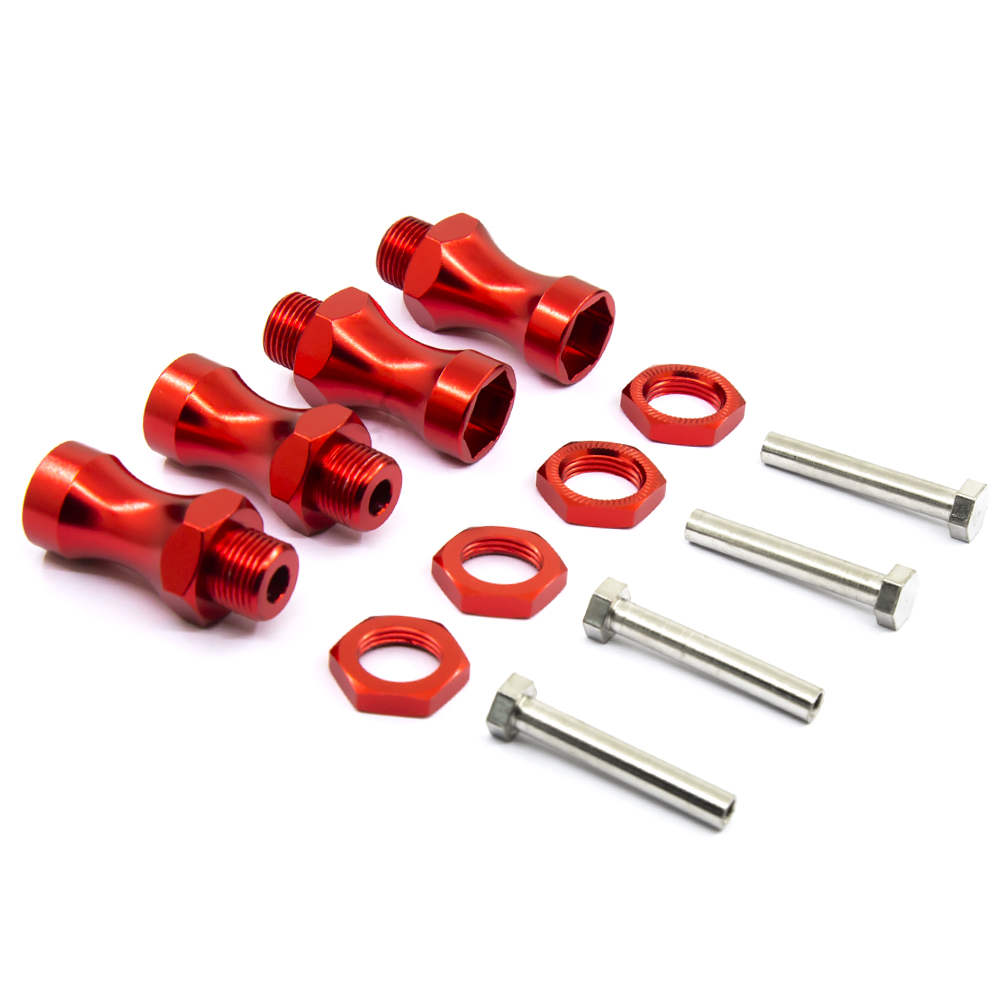 Wheel Hex Adapter - 4 Stück Radsechskant 12mm auf 17mm