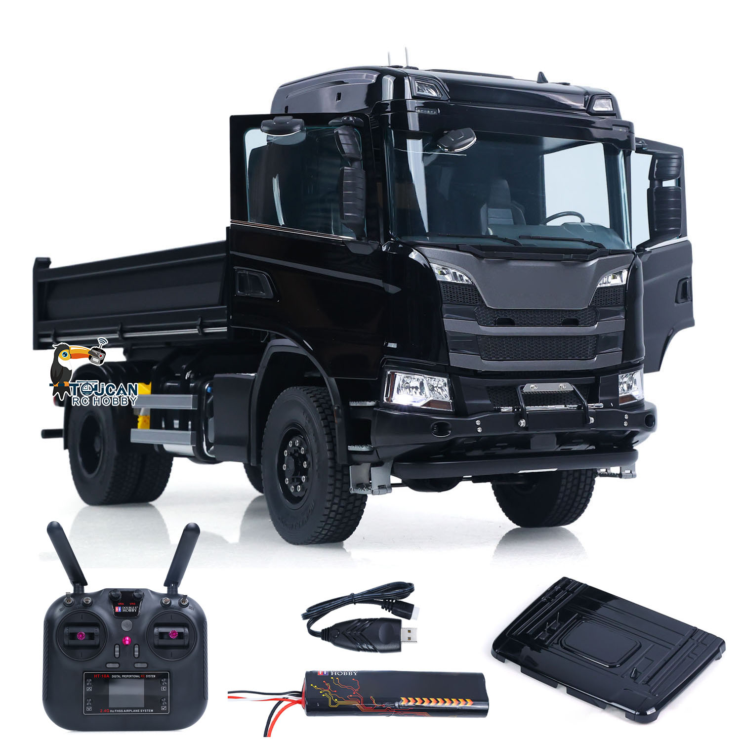 Rc Hobby Dump Truck - 1/14 CNC 4x4 DoubleE E022 RC