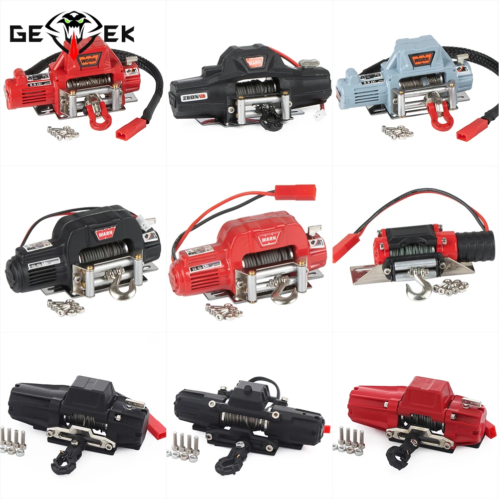 Rc Hobby Kit - Maßstabsgetreues Metallwinde- und kabelloses Fernbedienungsset für