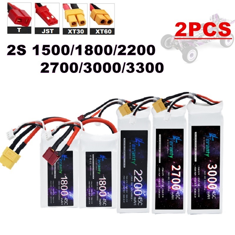 Rc Hobby Drone - 2PCS 7,4 V Lipo 2S Batterie