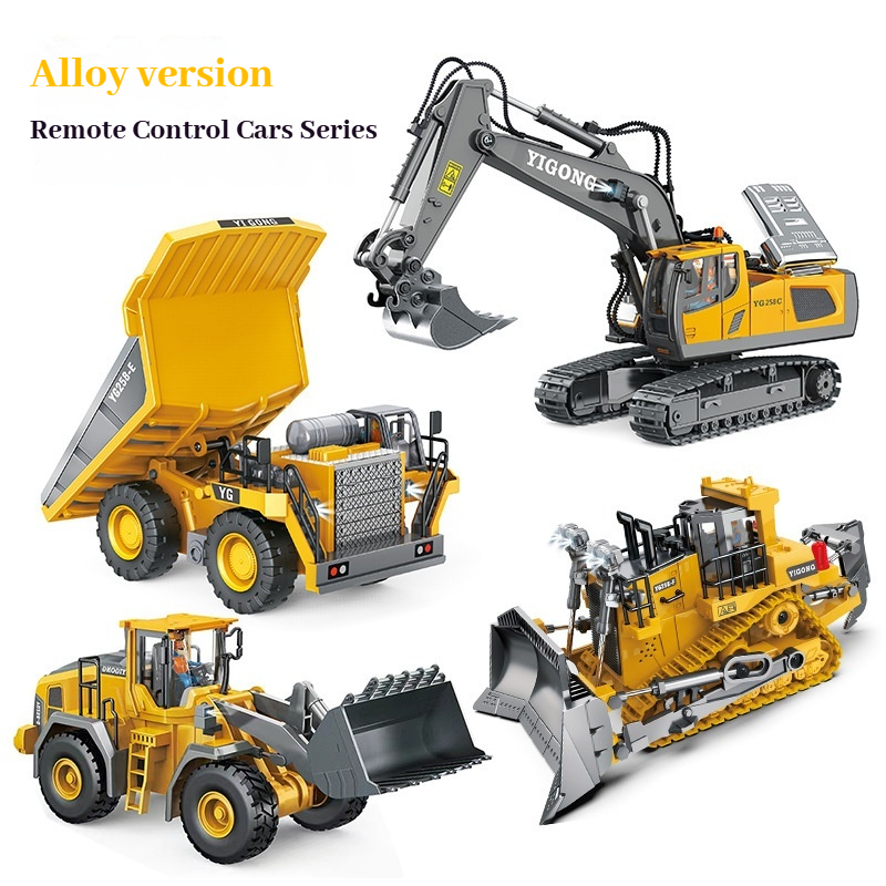 Rc Hobby Dump Truck - YIGONG Legierungs-Ferngesteuertes Baufahrzeug 2.4G Drahtloser RC-Bagger