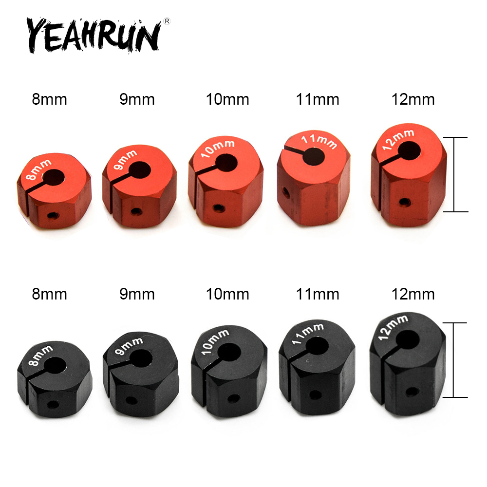 Wheel Hex Adapter - YEAHRUN 4Pcs Aluminum 8/9/10/11/12mm Thickness 12mm