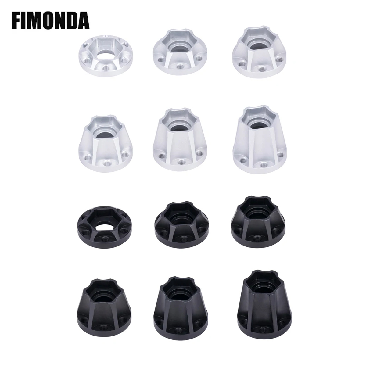 Wheel Hex Adapter - Aluminium-Radnaben 6/9/12/15/18/21mm für 1,9 oder 2,2