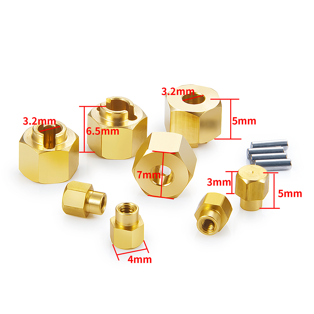 AXSPEED 4 Stück Messing-Rad-Se – Wheel Hex Adapter Bewertung und Preis