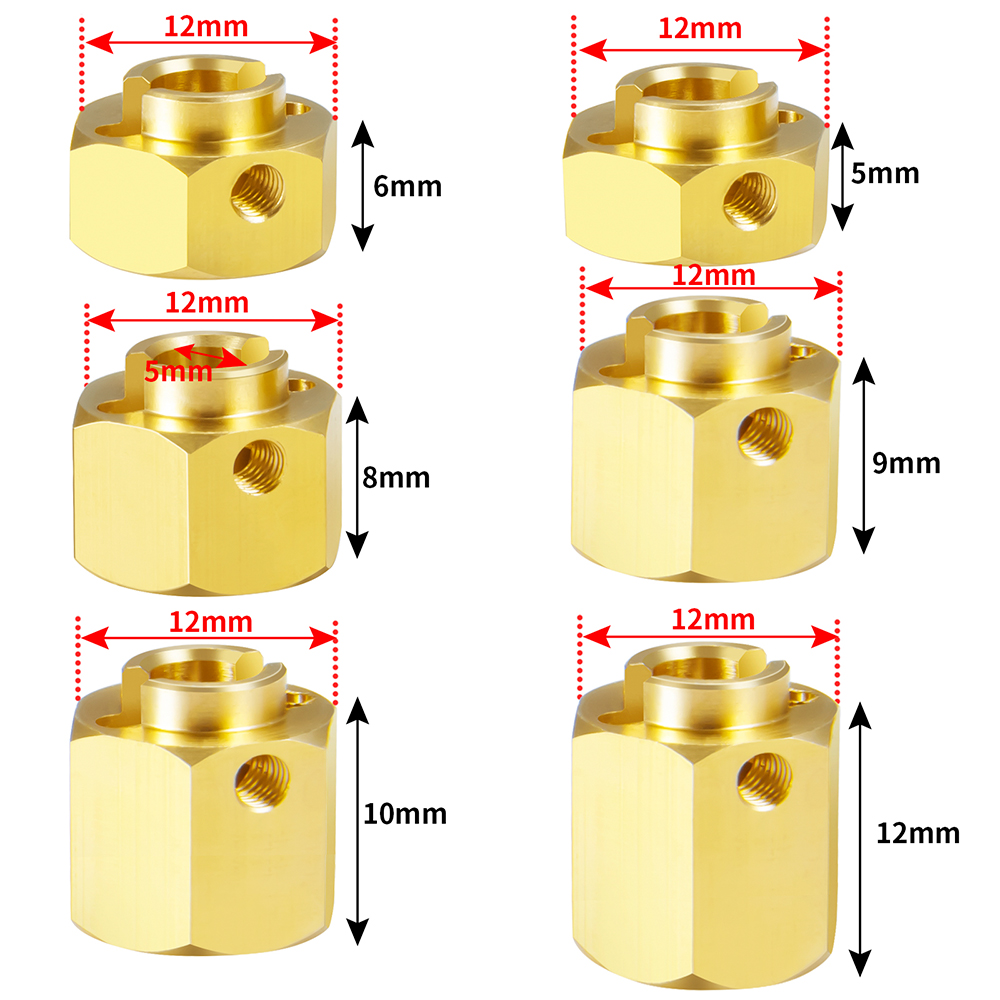 AXSPEED 4Pcs 5/6/8/9/10/12mm R – Wheel Hex Adapter Bewertung und Preis