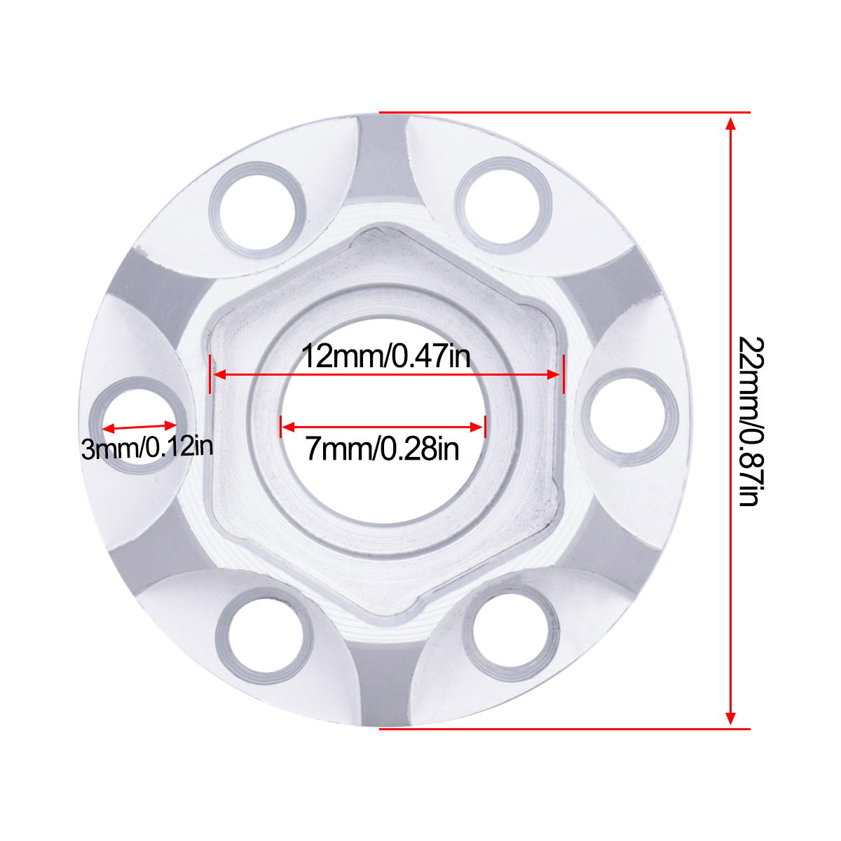 Aluminium-Radnaben 6/9/12/15/1 – Wheel Hex Adapter Bewertung und Preis